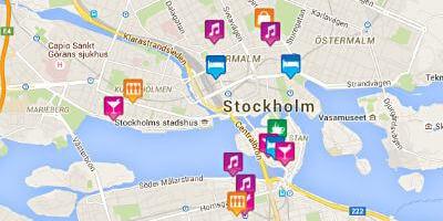 Kaart gay map Stockholm