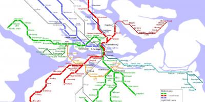 Metroo kaart Stockholm Rootsi