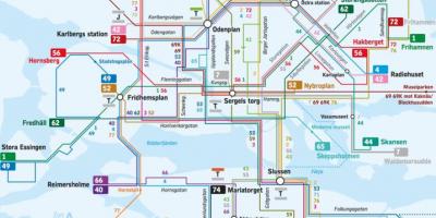 Stockholmi bussiliinid kaart