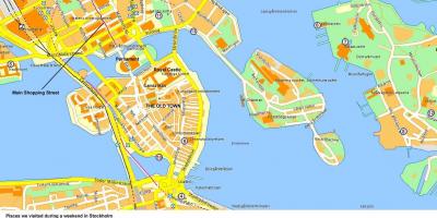 Stockholmi kesklinnas kaart