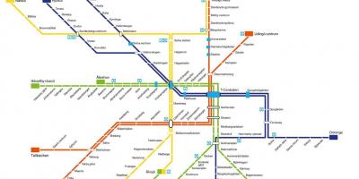 Kaart Stockholmi metroo kunst