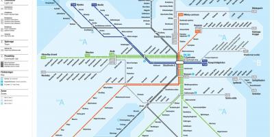 Sl tunnelbana kaart