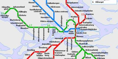 Ühistranspordi Stockholmi kaart
