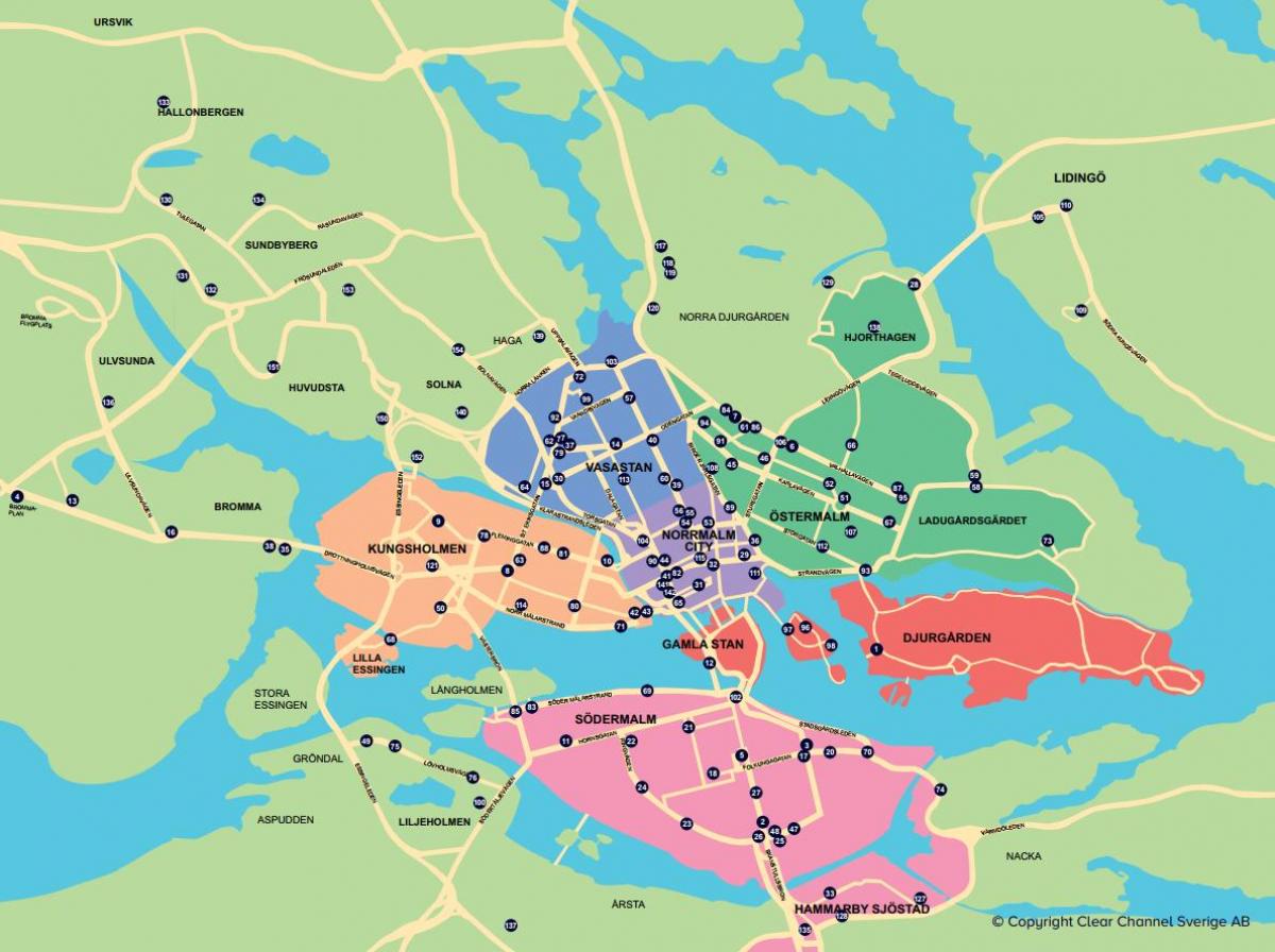 kaart city bike kaart Stockholm