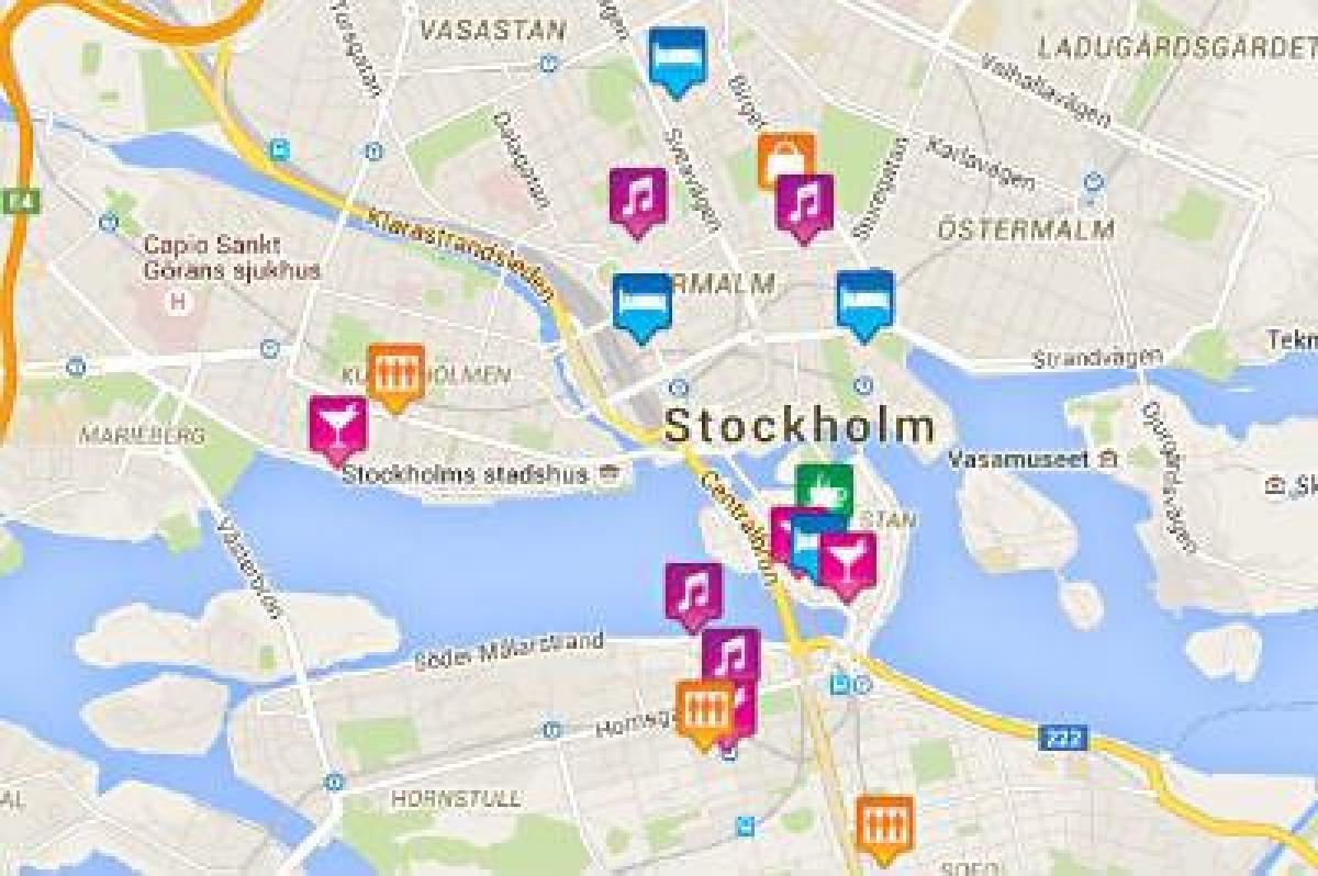 kaart gay map Stockholm