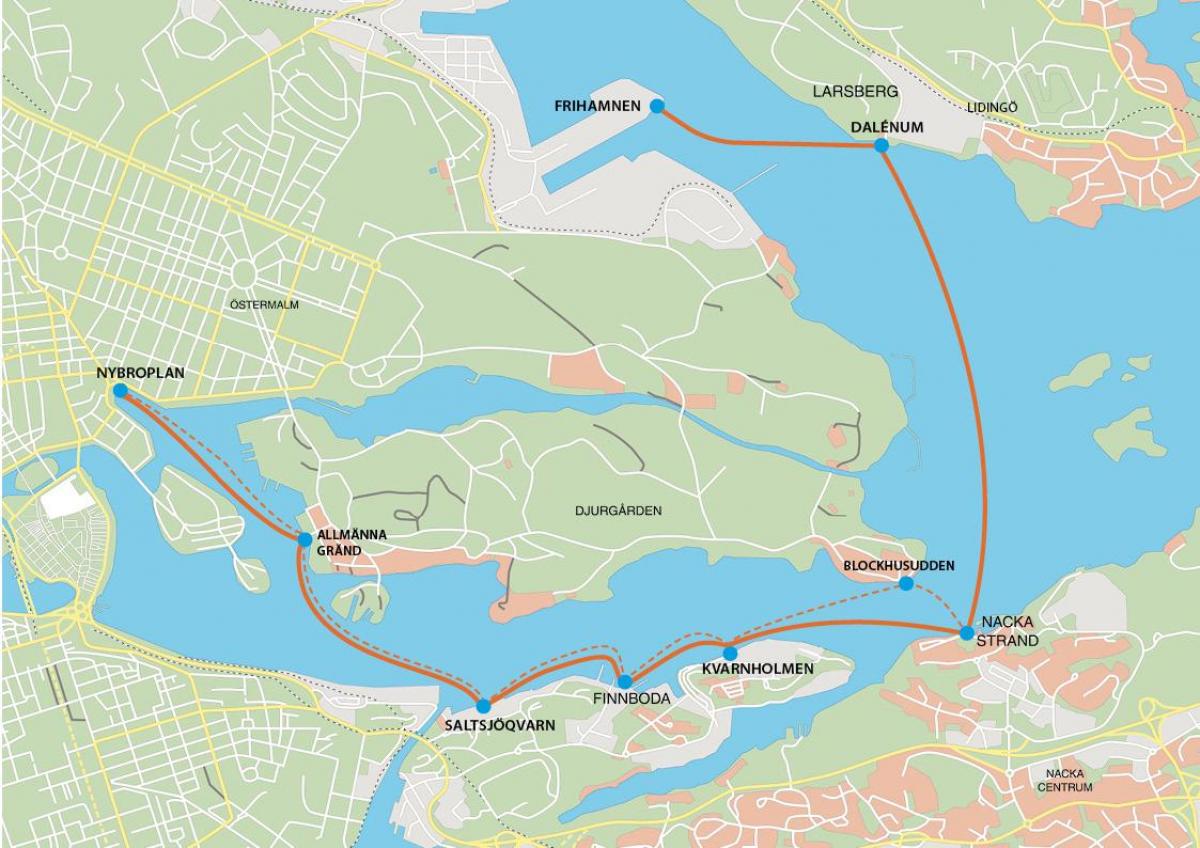 kaart Stockholm frihamnen