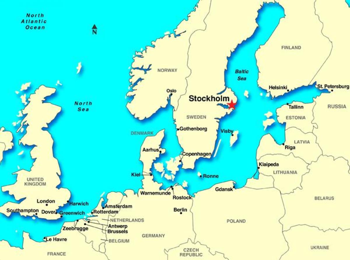 Stockholmi kaart euroopas