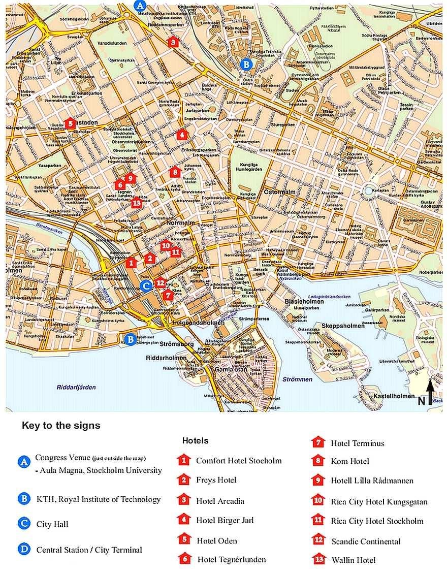 Stockholm vaatamisväärsused kaart