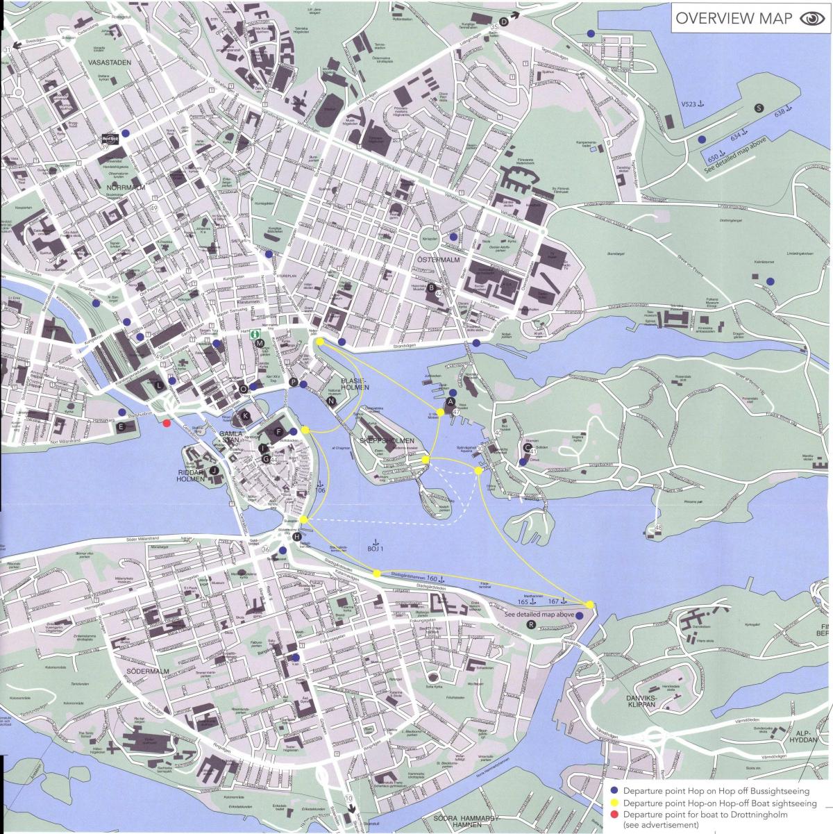 kaart Stockholmi keskus