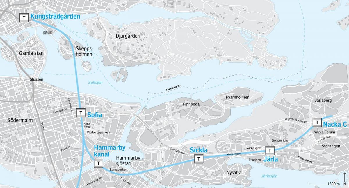 kaart Stockholmi nacka