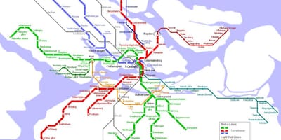 Kaart pendeltåg kaart Stockholm