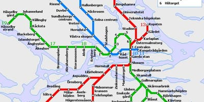 Ühistranspordi Stockholmi kaart