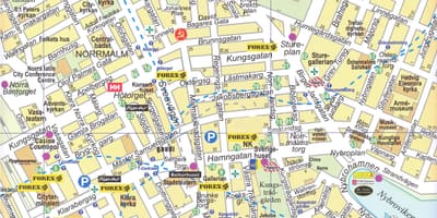 Kaart Stockholmi kesklinna