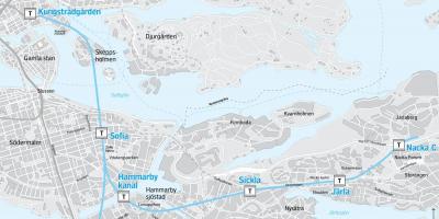 Kaart Stockholmi nacka